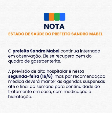 Agenda de Mabel ficará suspensa durante toda a semana 1 image