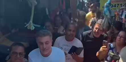 Imagem destacada do post: Luciano Huck grava em Goiânia e movimenta Região da 44 e Feira Hippie