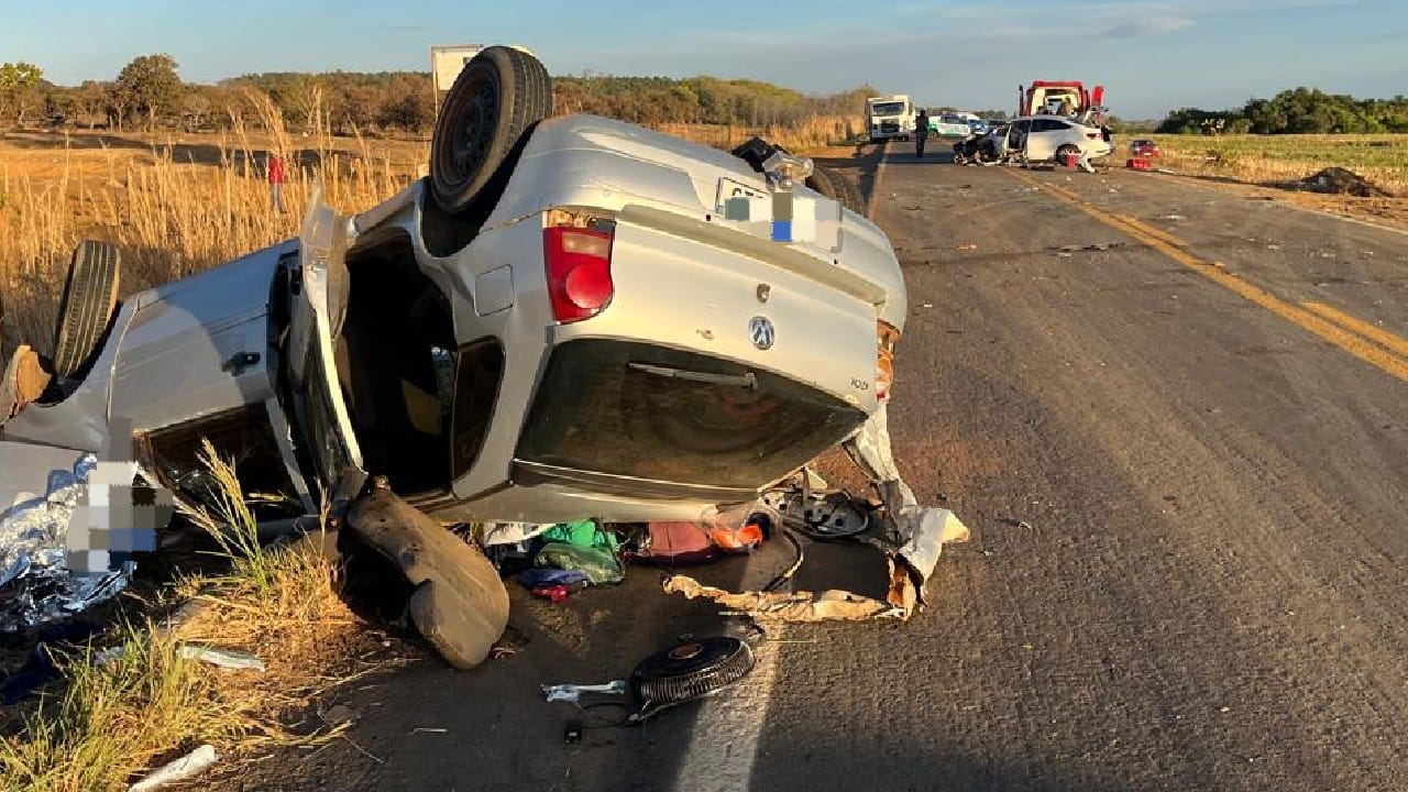 Imagem destacada do post: Acidente grave na GO-020 deixa um morto e três feridos em Bela Vista