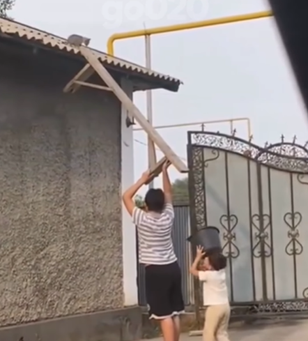 Imagem destacada do post: Crianças fazem gambiarra pra resgatar gatinho no telhado e vídeo viraliza na web