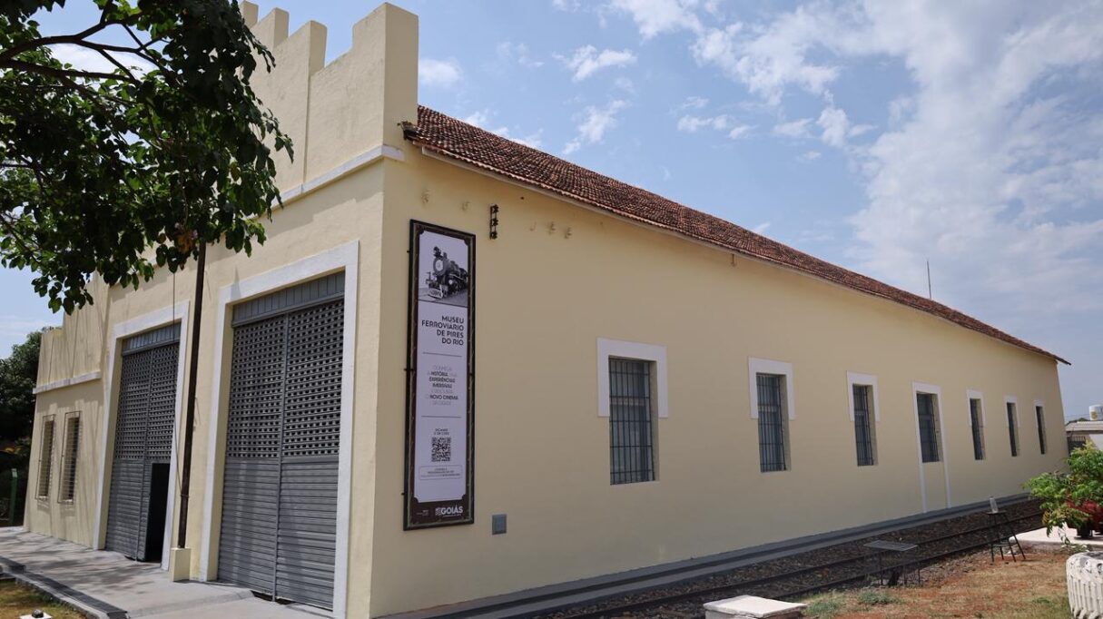 Imagem destacada do post: Patrimônio goiano, Museu Ferroviário de Pires do Rio é reinaugurado após reforma