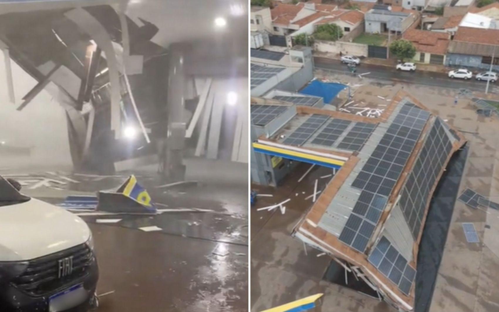 Imagem destacada do post: Pior temporal da história de Rio Verde deixa rastro de destruição; veja vídeos