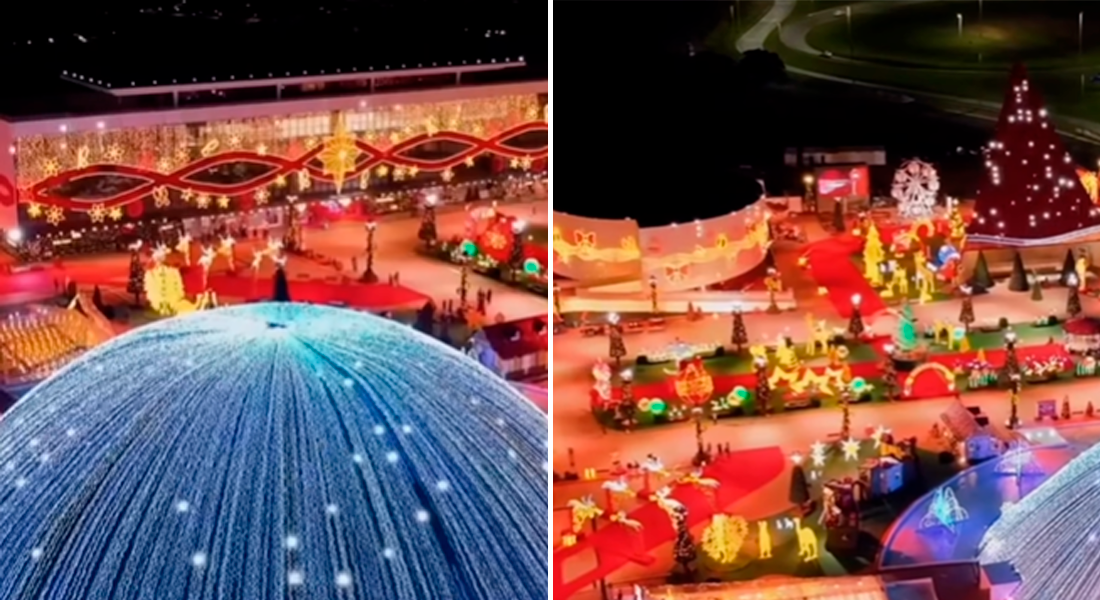 Imagem destacada do post: OVG faz teste de luzes no Oscar Niemeyer para o Natal do Bem 2025; veja vídeo