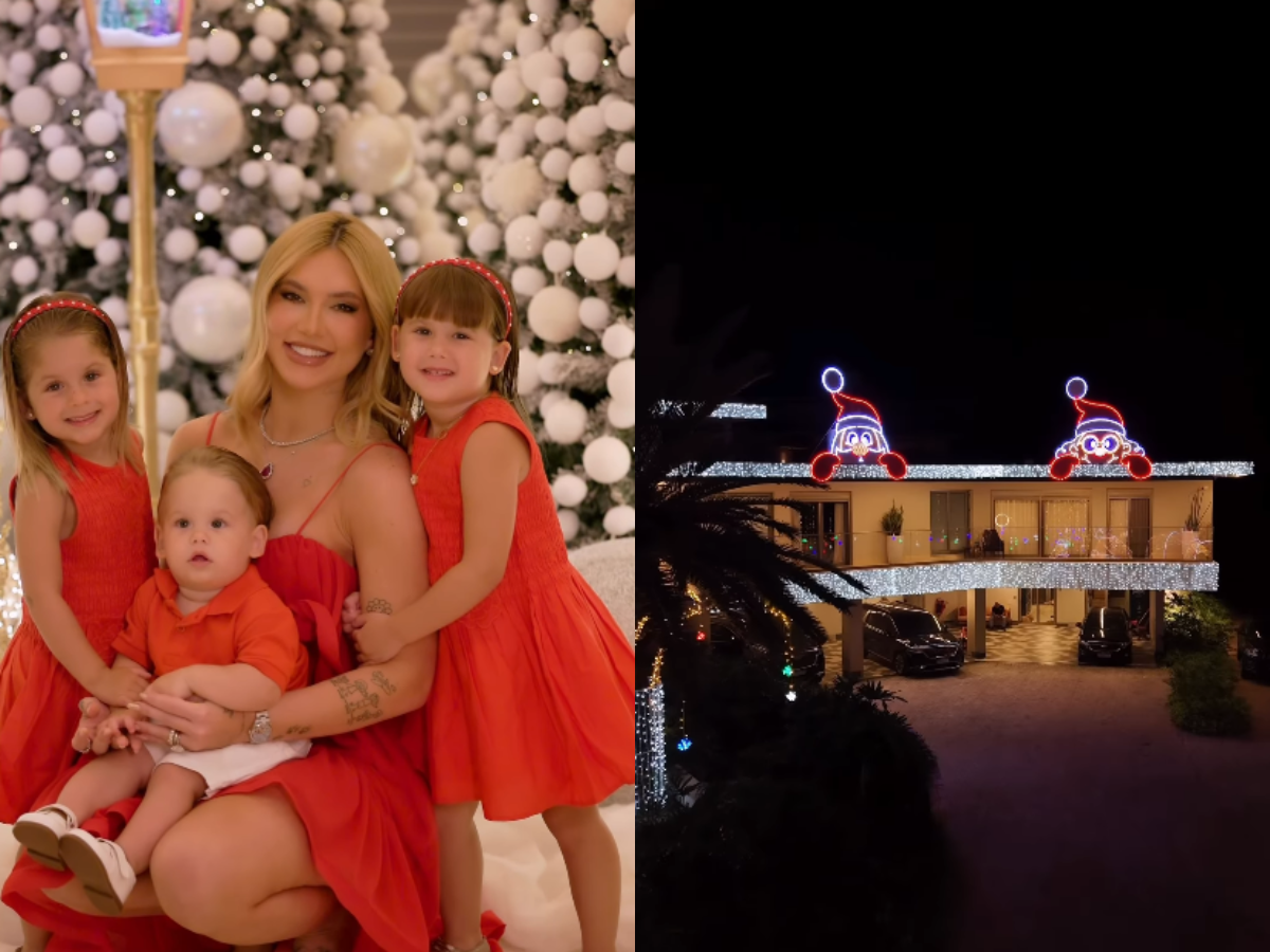 Imagem destacada do post: Virgínia mostra decoração luxuosa de natal na sua mansão em Goiânia