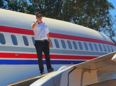 Imagem destacada do post: Médico mostra avião da família estacionado em fazenda na GO-330