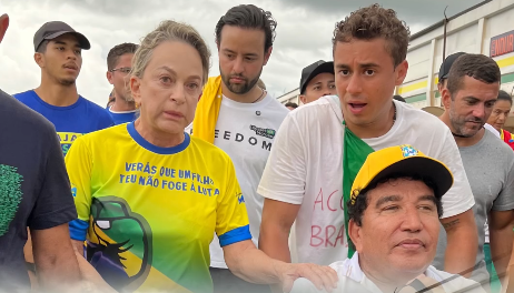 Imagem destacada do post: Vice-prefeito de Caldas Novas e deputada Magda Mofatto se unem em protesto de Nikolas