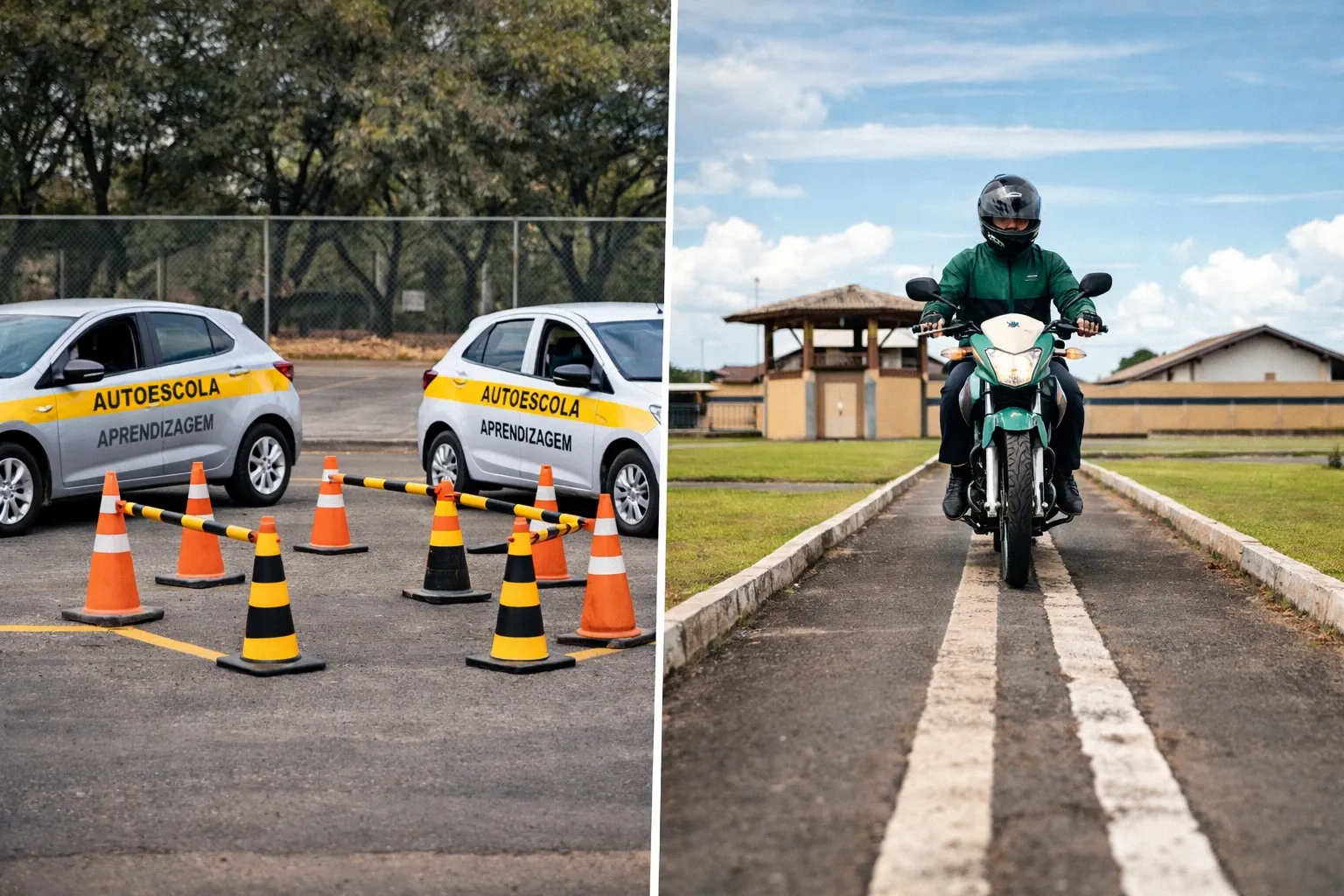 Imagem destacada do post: Baliza e rampa são retirados de prova prática para obter CNH em Goiás; entenda