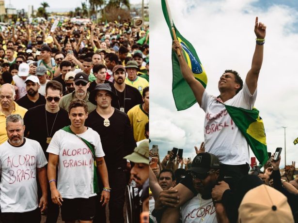 Imagem destacada do post: Nikolas e apoiadores chegam a Brasília após 6 dias e 250 km de caminhada [vídeo]