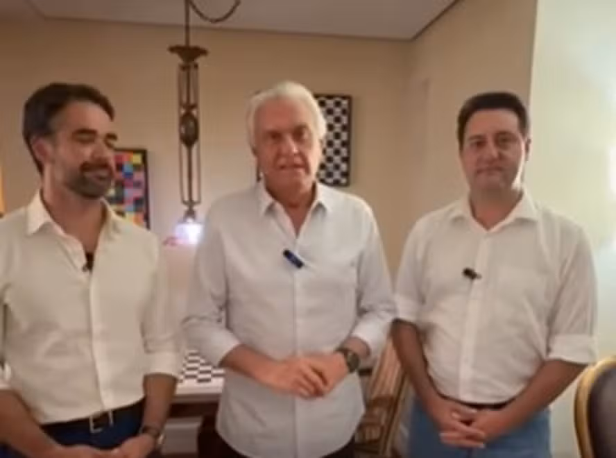 Imagem destacada do post: Caiado anuncia filiação ao PSD ao lado de Ratinho Jr e Eduardo Leite [vídeo]