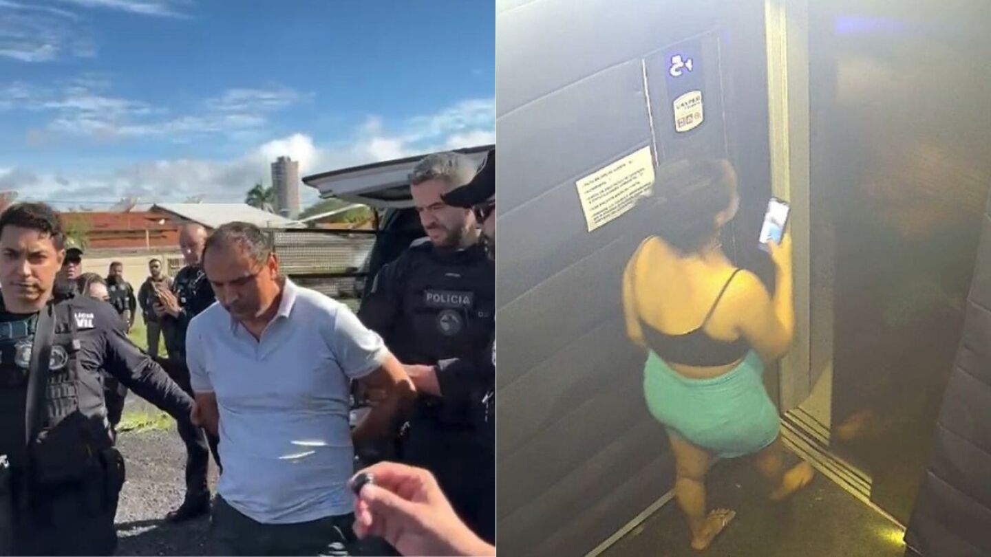 Imagem destacada do post: Veja momento da prisão do síndico suspeito de matar corretora em Caldas Novas