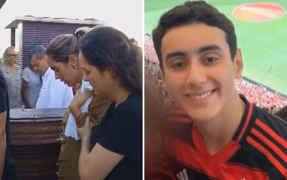 Imagem destacada do post: Sob forte comoção, corpo de Miguel é sepultado após tragédia familiar [vídeo]