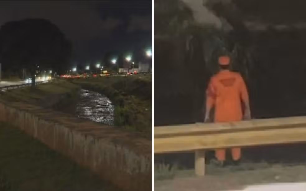 Imagem destacada do post: Mulher desaparece após ser arrastada pela correnteza no Córrego Botafogo