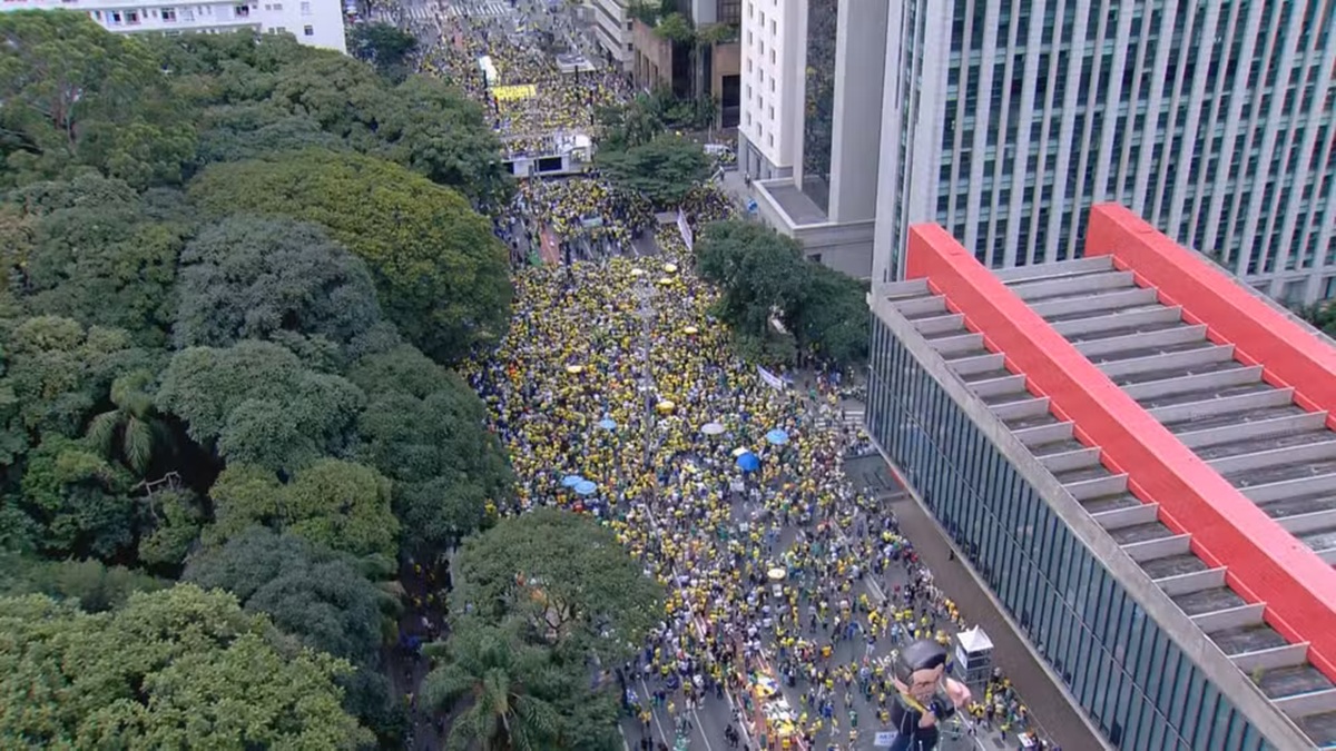 Imagem destacada do post: Manifestantes realizam atos de direita em São Paulo e mais de 20 cidades [vídeo]