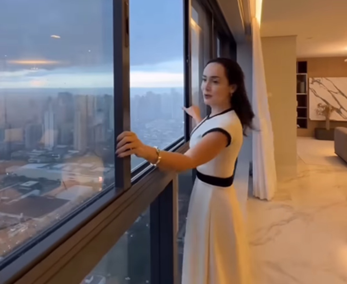 Imagem destacada do post: Corretora mostra apê em um dos prédios mais altos do Centro-Oeste e impressiona