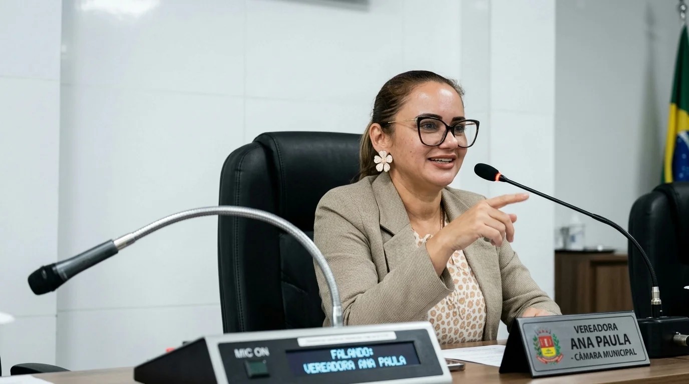 Imagem destacada do post: Vereadora faz gesto ‘obsceno’ em sessão na Câmara e cena repercute na web; veja vídeo