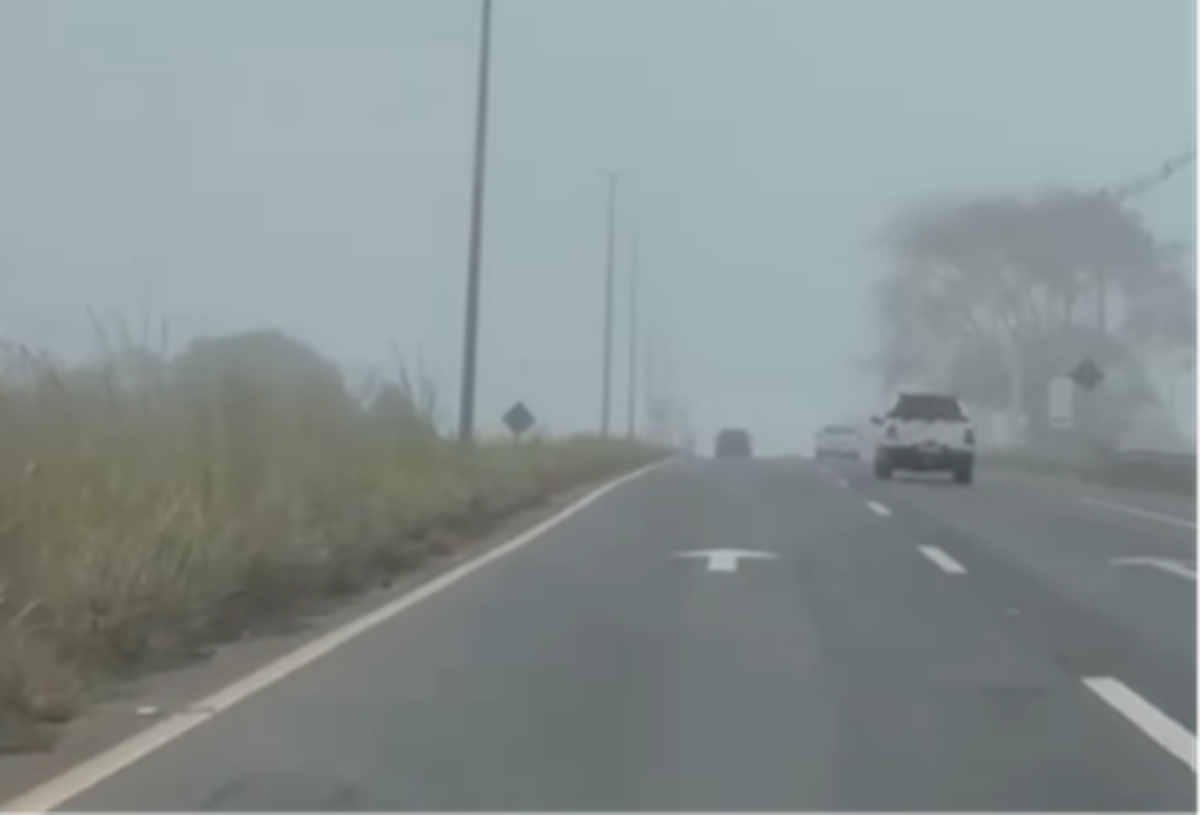 GO-020: Neblina reduz visibilidade e motoristas precisam ficar atentos