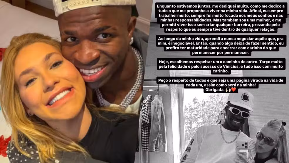 Virgínia anuncia fim do namoro com Vini Júnior: “página virada”