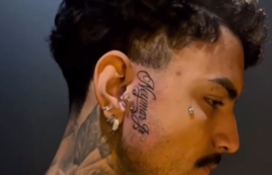 Jovem tatua nome de Neymar no rosto após convocação para a Copa; veja vídeo
