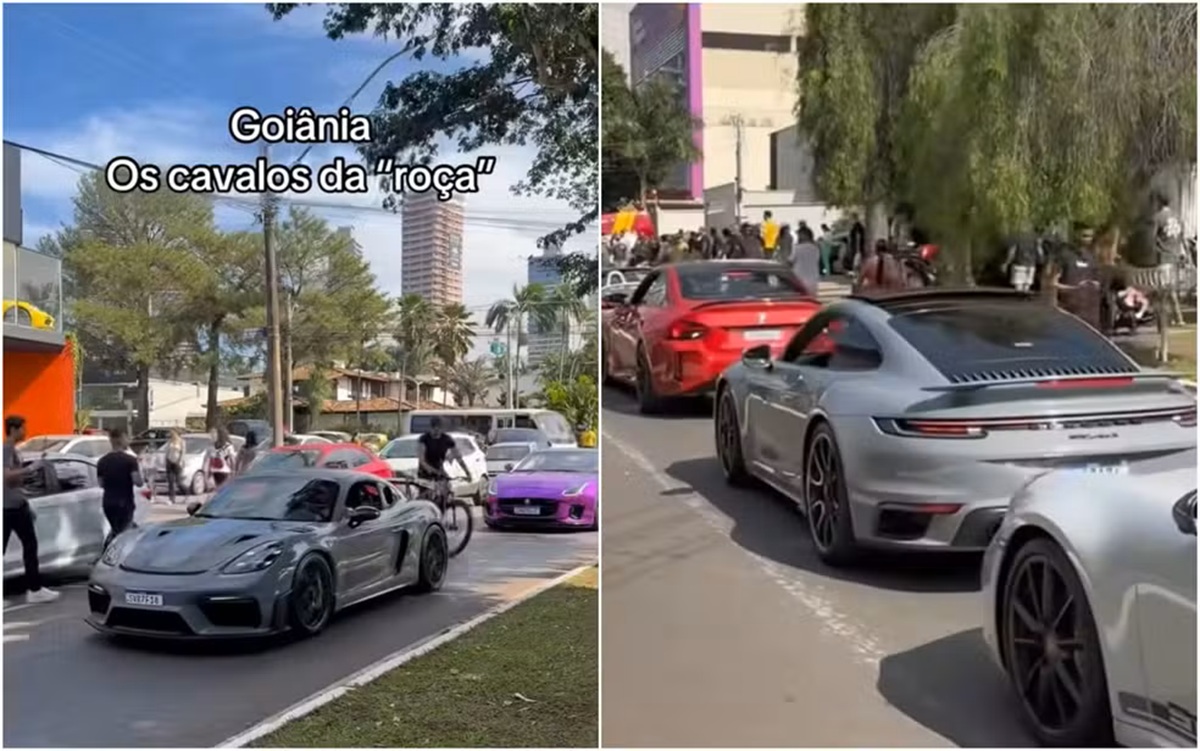 Desfile de carros de luxo chamam atenção: ‘falam que Goiânia é roça, olha os cavalos’; veja vídeo