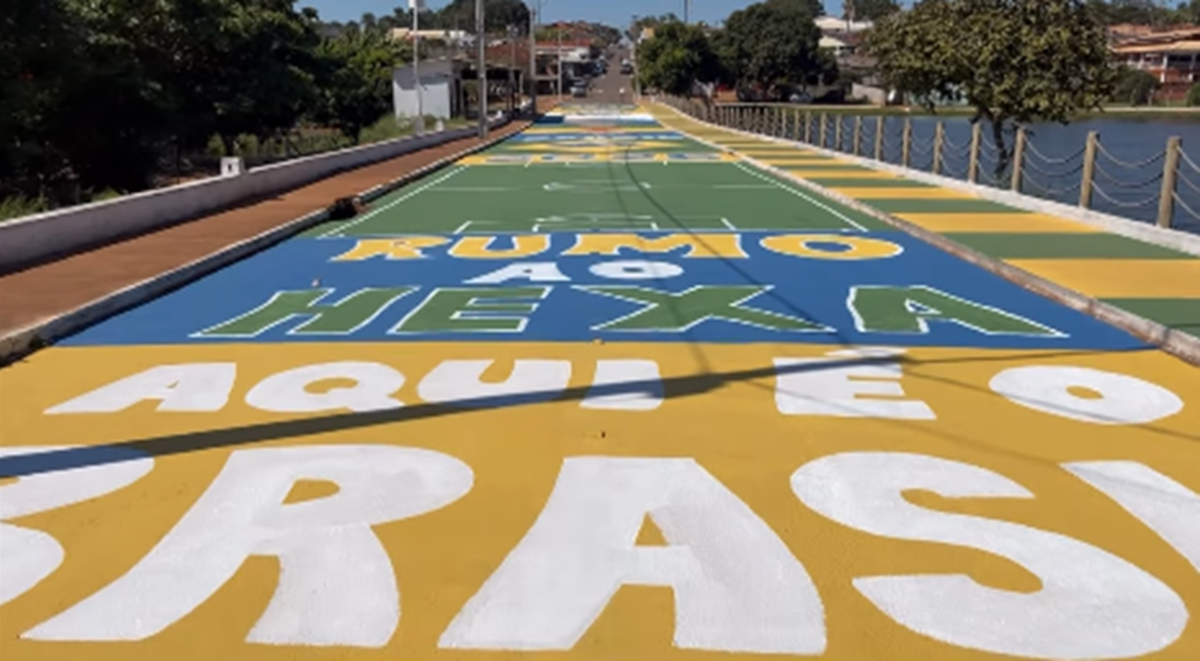 Cristianópolis entra no clima da Copa e encanta com rua do Lago decorada de verde e amarelo [vídeo]