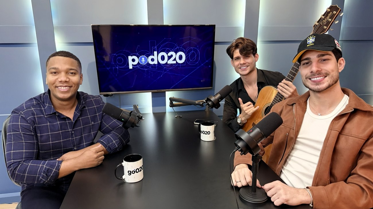 Tyago e Gabriel compartilham histórias, música e bastidores da carreira no Pod020; assista