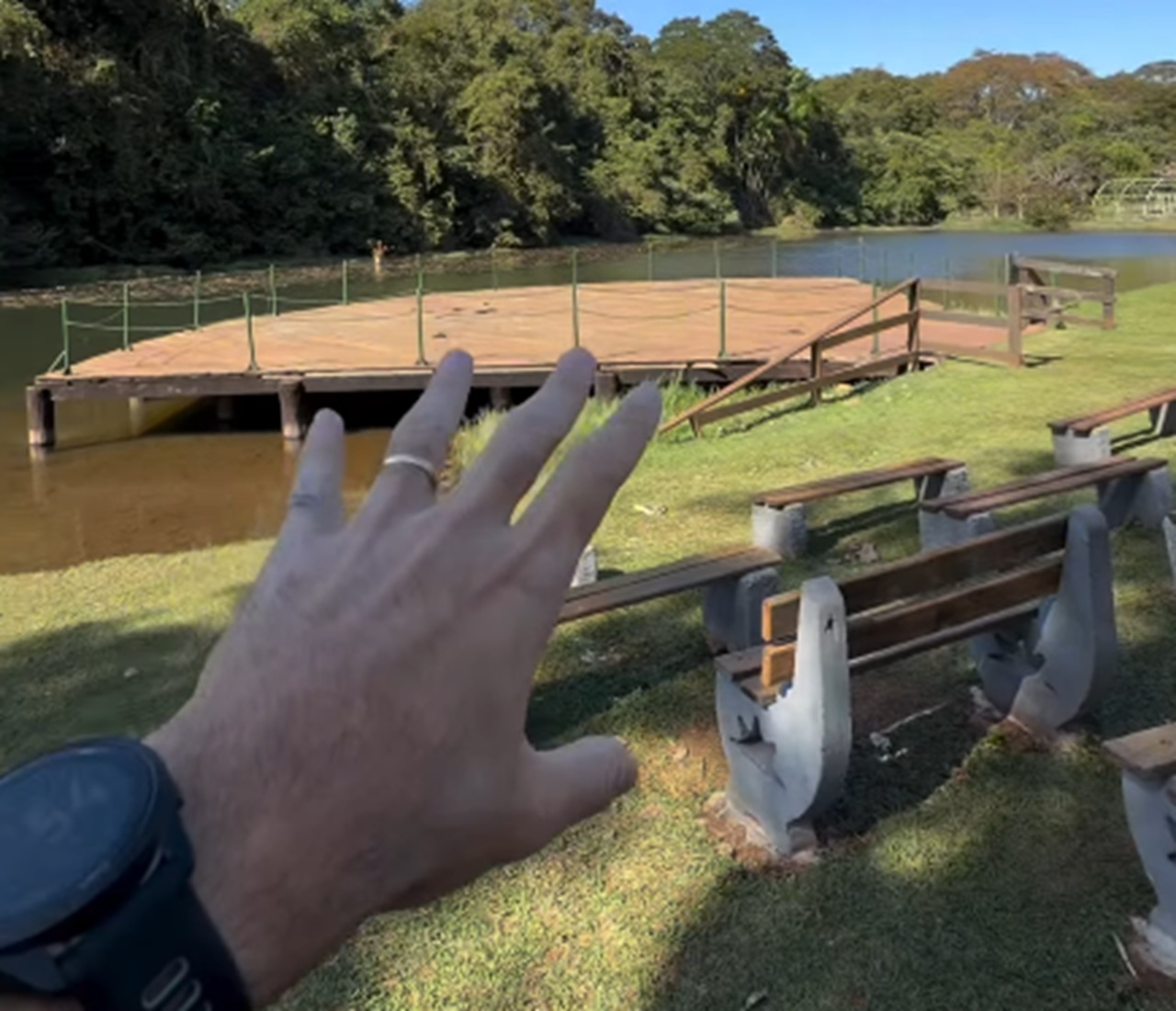 Engenheiro revela cenário do parque secreto que é o maior de Goiânia [vídeo]