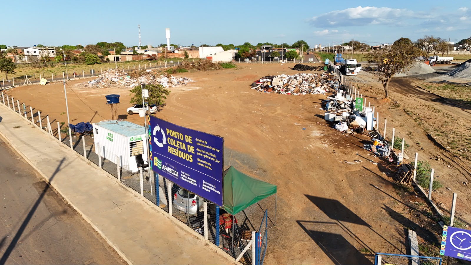 Aparecida: Ponto de Coleta de Resíduos recebeu 500 toneladas em dois meses