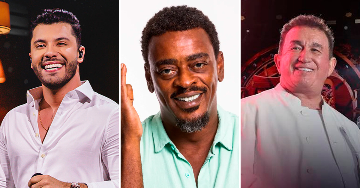Murilo Huff, Seu Jorge e Amado Batista serão algumas das 229 atrações do aniversário de Goiânia