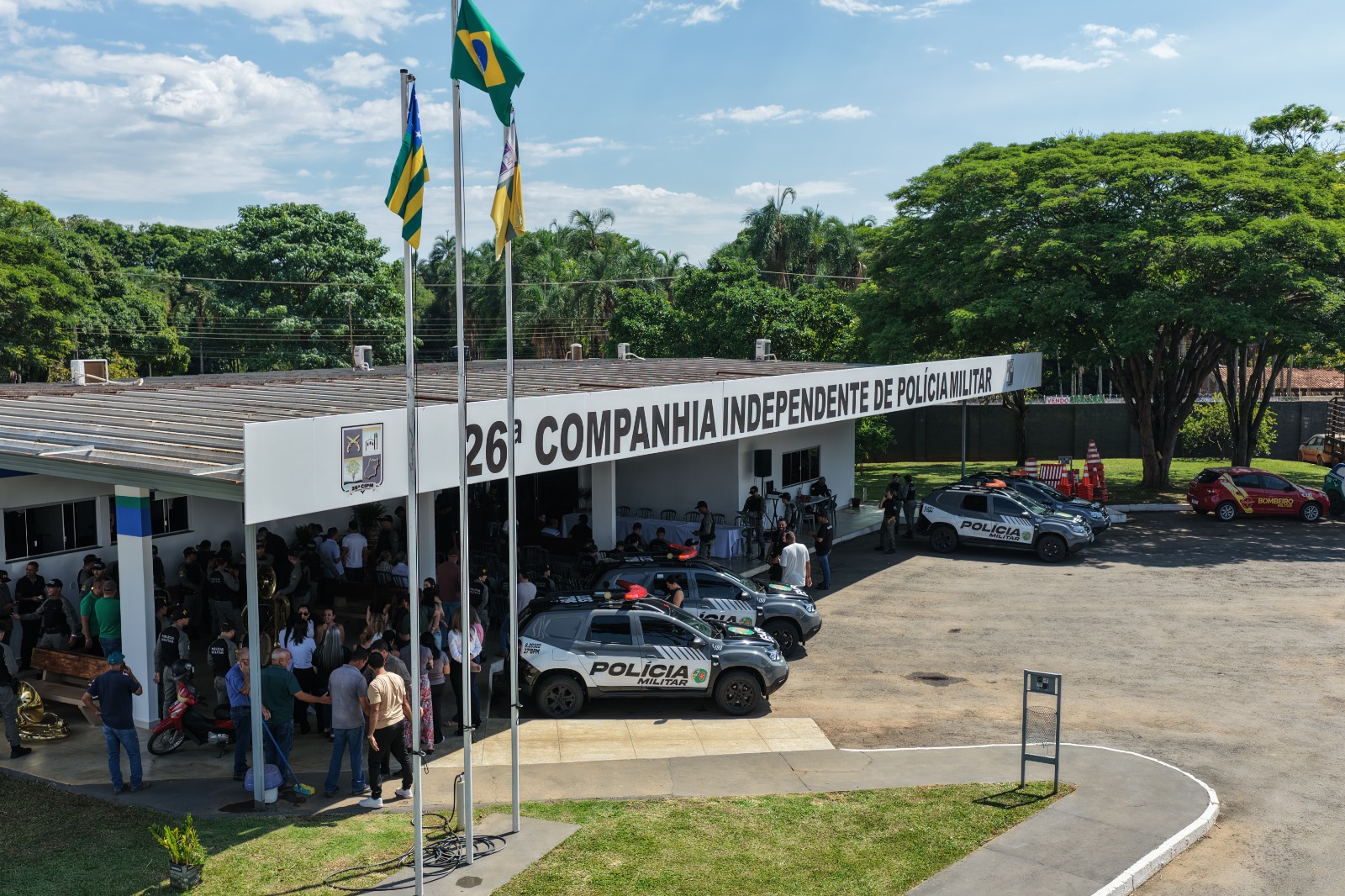 26ª Companhia Independente da PM de Hidrolândia é inaugurada