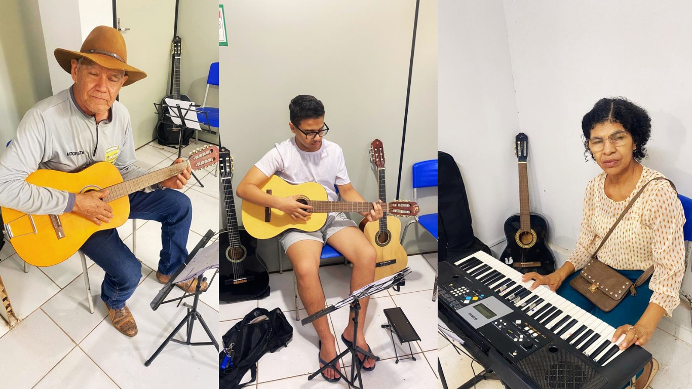 Mais de 300 alunos aprendem música de graça em Bela Vista