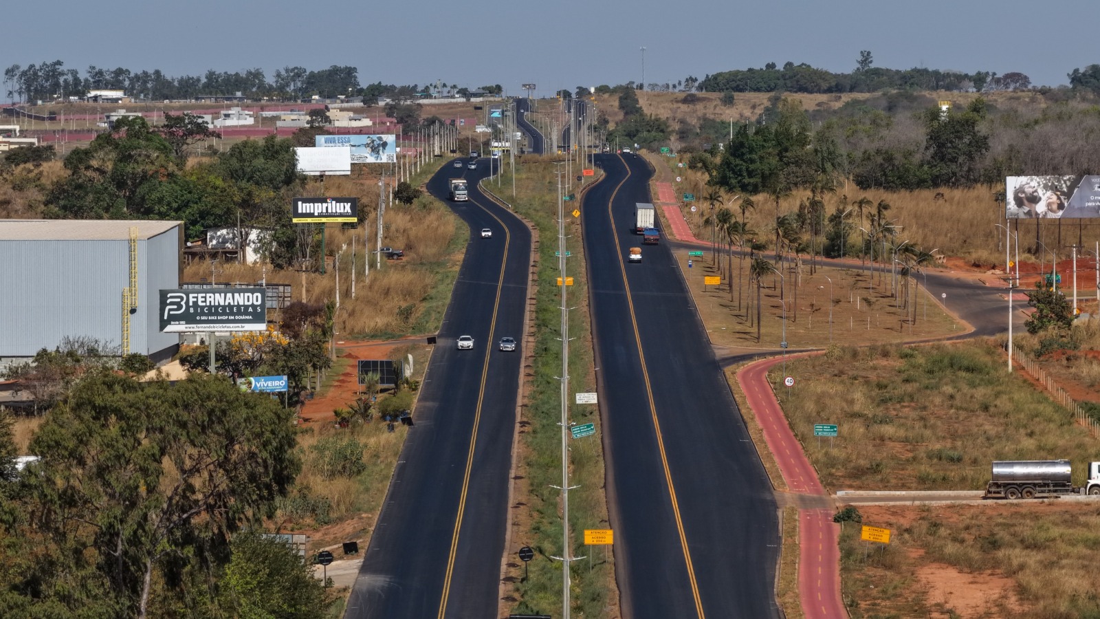 Novo trecho da GO-020 começa a ser restaurado no período noturno pra evitar fluxo de trânsito